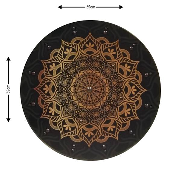 Wooden/ Medieval Mandala Jute Viking Shield SWE162 multifärg one size