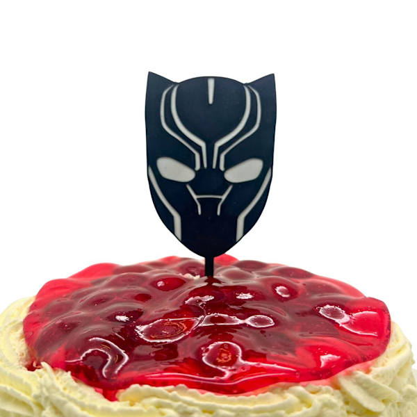 Födelsedagsfest Avengers cake topper dekoration Black M