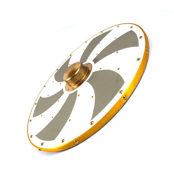Trä / metall Medeltida läderbas Viking Shield SWE63 multifärg one size
