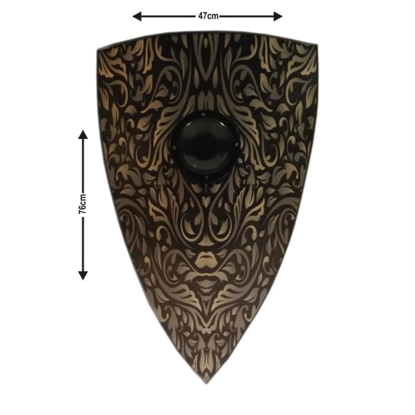 Trä Medeltida Rain Forest Viking Shield SWE143 multifärg one size