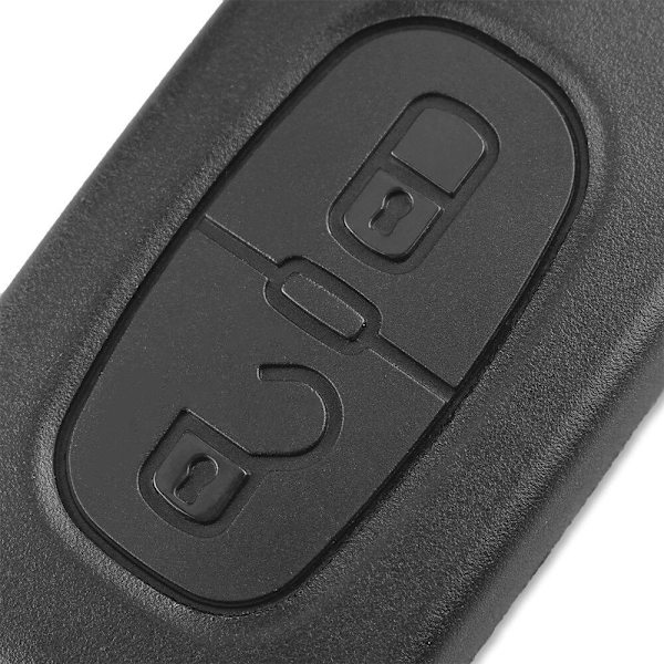 2-knapps fjärrnyckel CE0523 433MHz ID46 chip VA2 för Peugeot Svart M