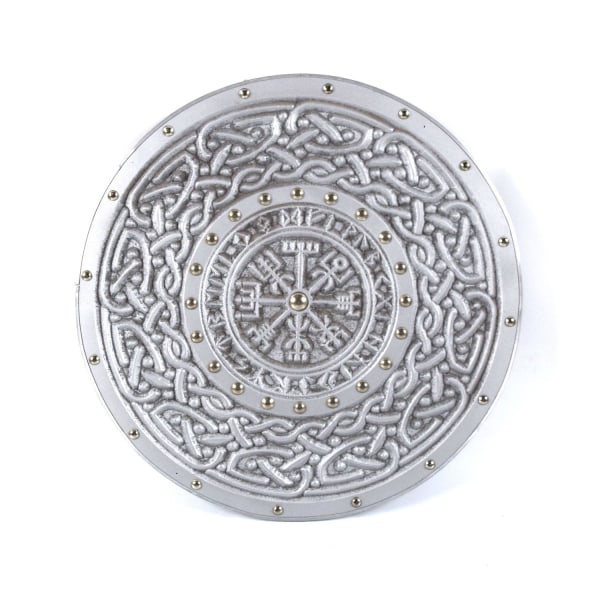 Trägraverade Runes Helm of Awe Viking Silver Shield SWE95 multifärg one size