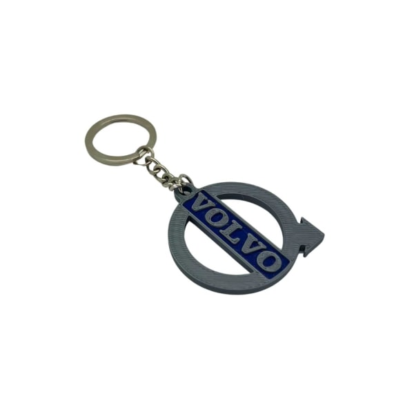 Nyckelring nyckelring emblem tillbehör för Volvo Grey one size