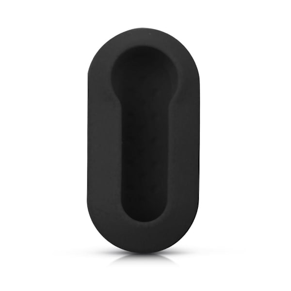 Silikon 3-knapps bilnyckelfodral blank för Fiat Svart one size