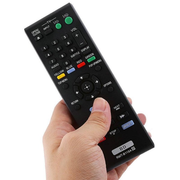 Universal fjärrkontroll RMT-B115A för Sony blue-ray-spelare Svart one size