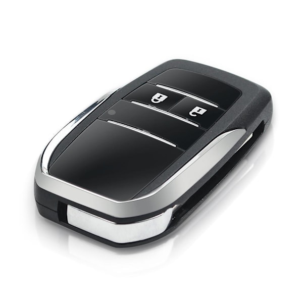 Modifierad 2/3/4 -knappens fjärrnyckel för Toyota Corolla Rav4 Black 3+1 buttons