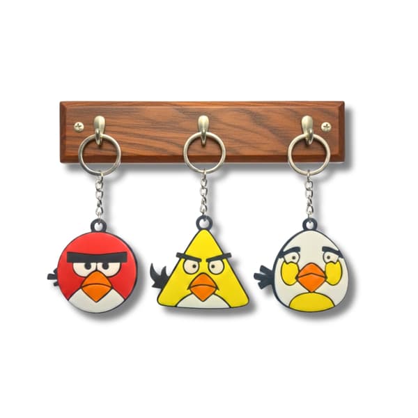 Angry Birds Nyckelringar 3-pack Röd M