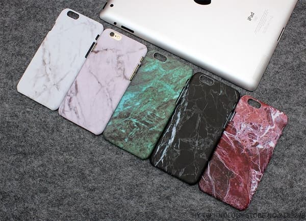 Iphone 6/6S 4,7 marble skal skydd case grön Grön