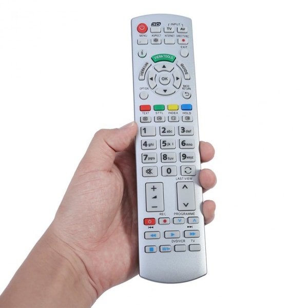 Universal TV-fjärrkontroll N2QAYB 3D för Panasonic Silver one size