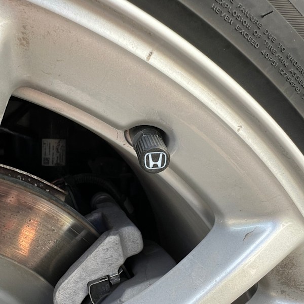 6x Bilhjul Däckventilkåpor Däckfälgstamskydd för Honda Svart M