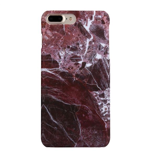 Iphone 6+/6S+ Plus Marble Skal Skydd Case Röd Röd