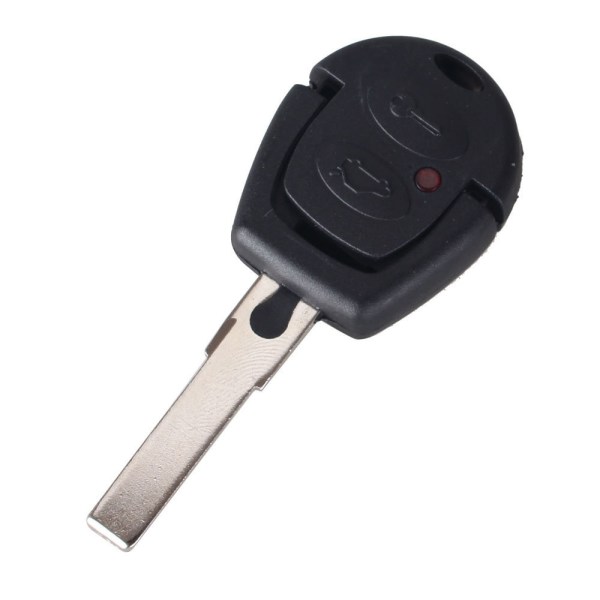 Bilnyckelskal 2 knapp för VW Volkswagen Skoda Seat Svart one size