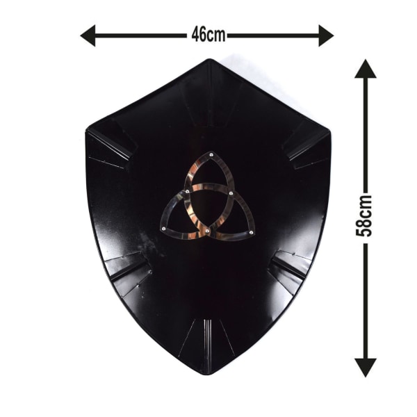 Metal Medieval Dark Knight Triangle Curved Shield SWE70 multifärg one size