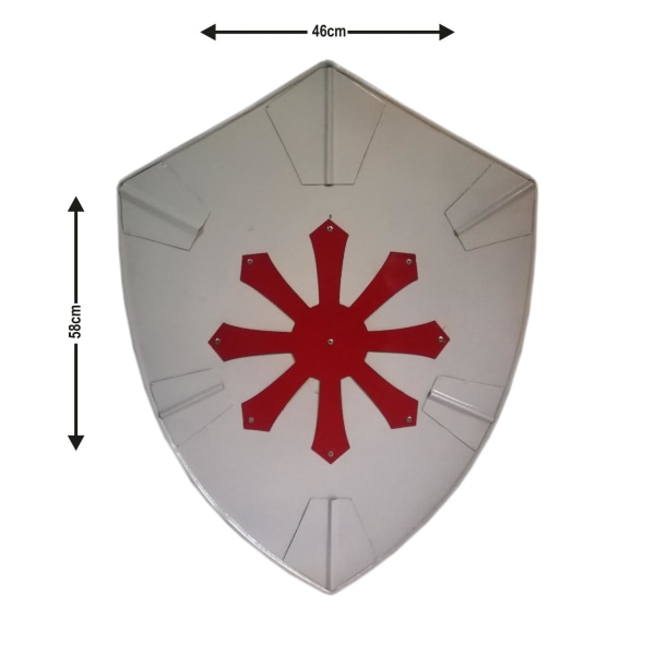 Metal Medieval Cross Viking Shield SWE69 multifärg one size