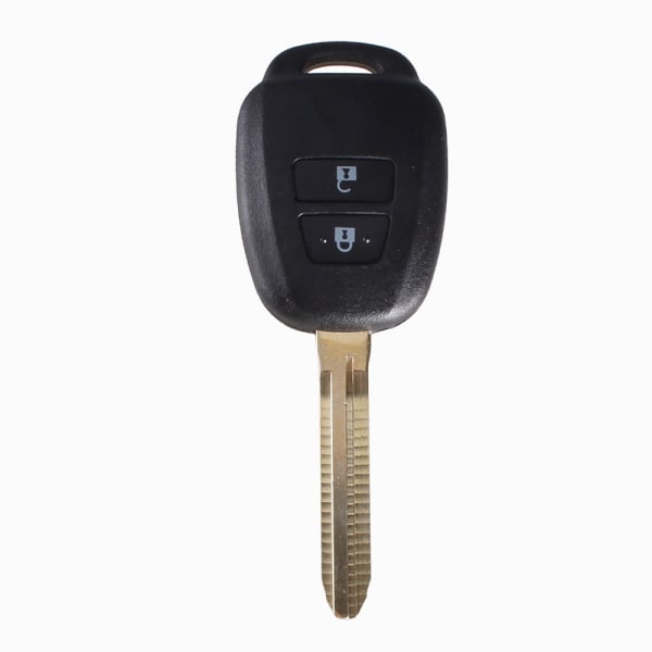Fjärrkontroll med 2 knappars nyckelskal till Camry RAV4 Toyota Svart one size