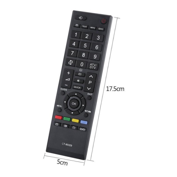 Universal fjärrkontroll CT-90329 för Toshiba TV LED Svart one size