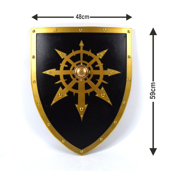 Symbol för kaos Böjd Viking träsköld SWE113 multifärg one size