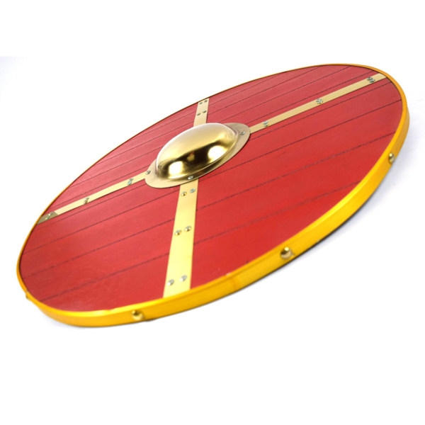 Trä Medeltida Metal Cross Viking Shield SWE171 multifärg one size