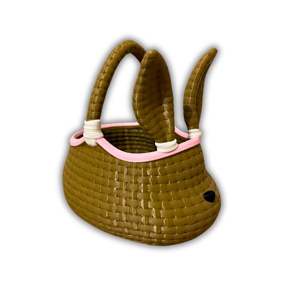 Påskfest kanin bunny öron korg Rosa M