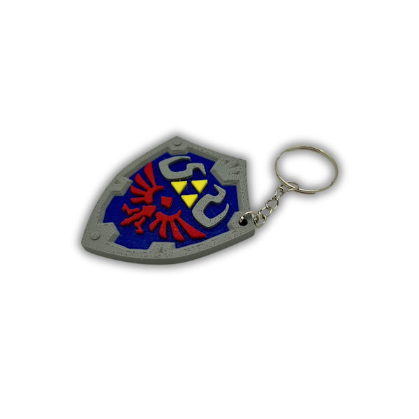 Zelda Shield nyckelring grå M
