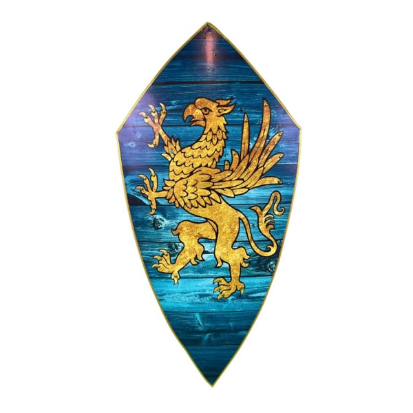 Medeltida Rampant Eagle Shield av trä SWE168 multifärg one size