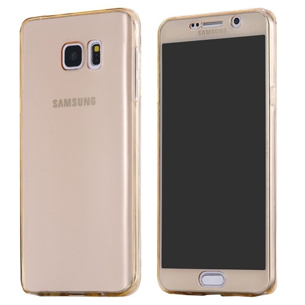 Galaxy S6 edge komplett mobil 360 mjuk skal guld Guld