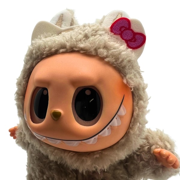 2-pack Hello Kitty-hårbandstillbehör till Labubu Vit M