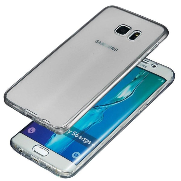 Galaxy S7 komplett mobil 360 mjuk skal case svart Svart
