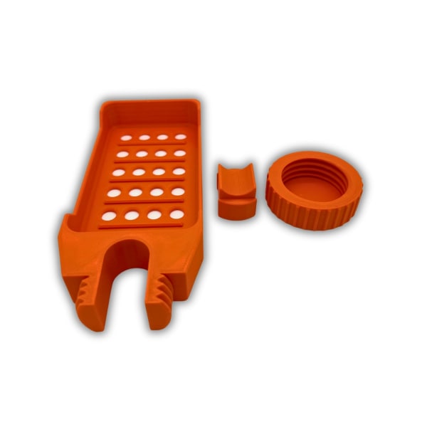 Duschtvålschampohållare enkel installation för 22 mm rör Orange M