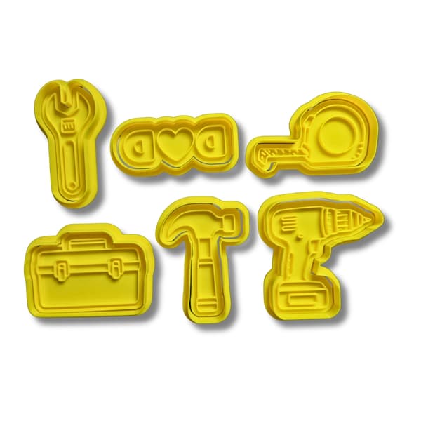 6-pack pappaverktyg kakformar Gul M