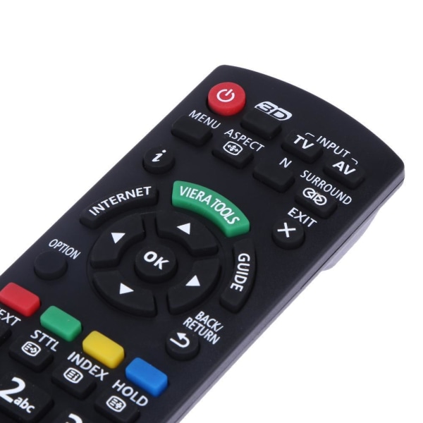 Universal TV-fjärrkontroll N2QAYB 3D för Panasonic Svart one size