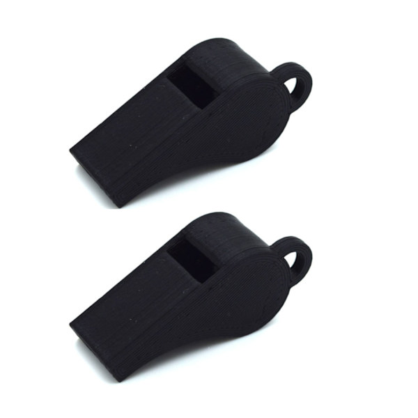 Visselpipa 2-pack PLA plast 118+ Db vissla svart Svart M