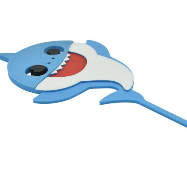 Baby shark cake topper dekoration Blå one size