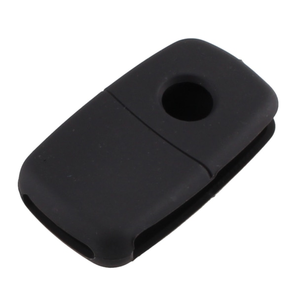 Silicone 3 buttons car key case black for Volkswagen Skoda Svart one size