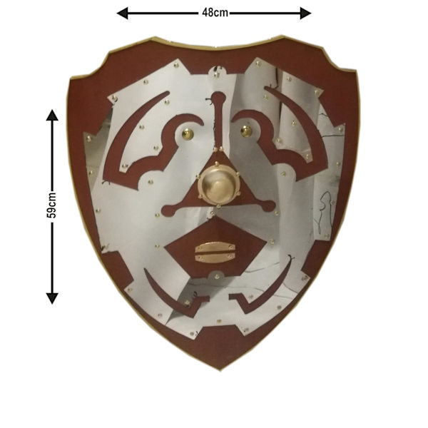 Trä / metall Legend of Zelda Curved Shield SWE88 multifärg one size