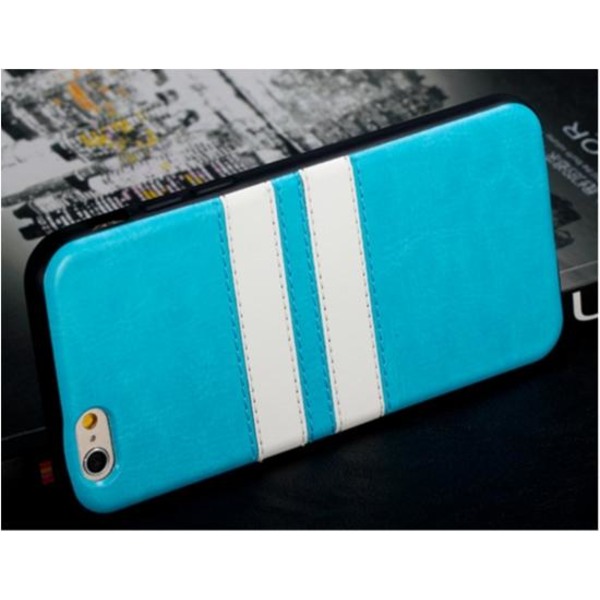 Iphone 6/6S 4.7 rubber stripes mjuk case skal blå Blå