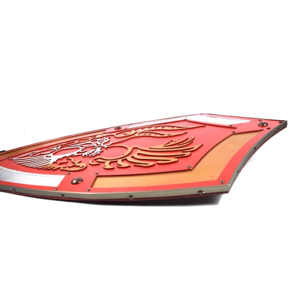 Trä medeltida Gladiator Shield SWE-116 Röd one size