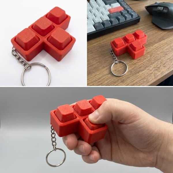 Fidget-klickare med piltangenter | Stresslindring Röd M