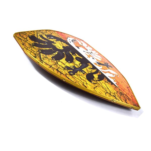 Trä albansk Battle Raven Curved Shield SWE172 multifärg one size