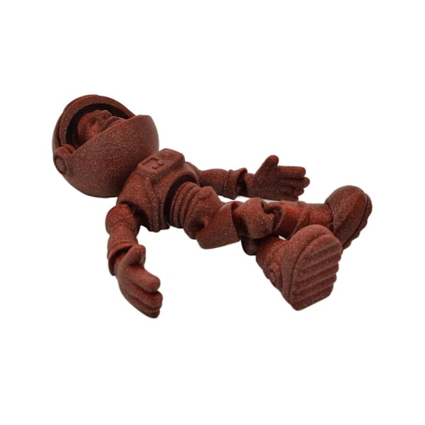 Flexi Astronaut med visir 18 cm leksak Röd one size