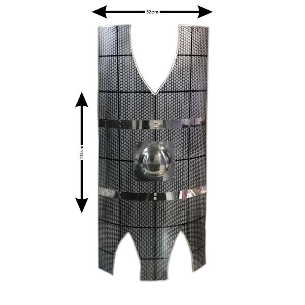 Trä / metall Medeltida Kalasag Warriors Shield SWE121 multifärg one size