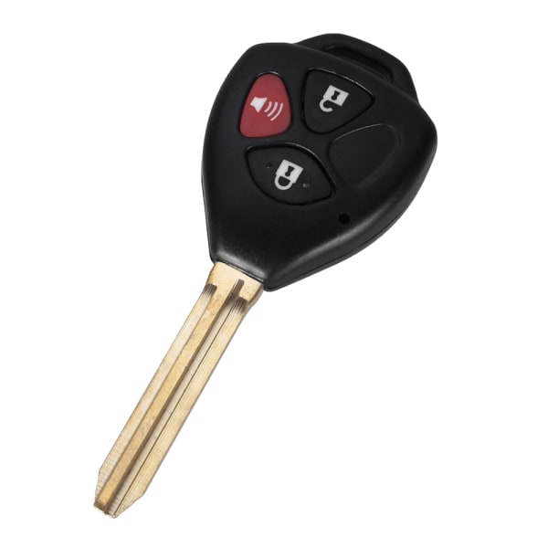 Nyckelväska med 3 knappars fjärrkontroll till Toyota Svart one size