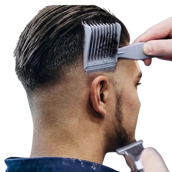 Professionellt hårklippningsverktyg för män med blekningskam Svart M