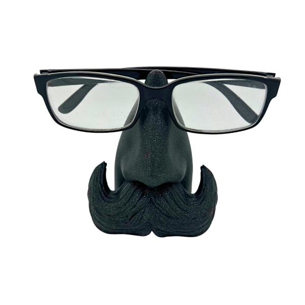 Glasögonhållare mustasch sidobord Svart one size