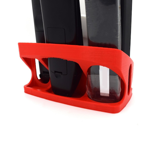 Fjärrkontroll organiserar 6 platser plus mini-tangentbordplats Röd one size