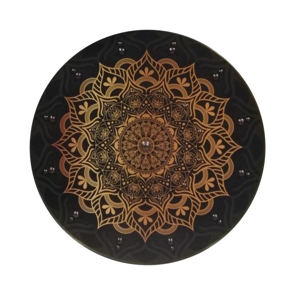 Wooden/ Medieval Mandala Jute Viking Shield SWE162 multifärg one size