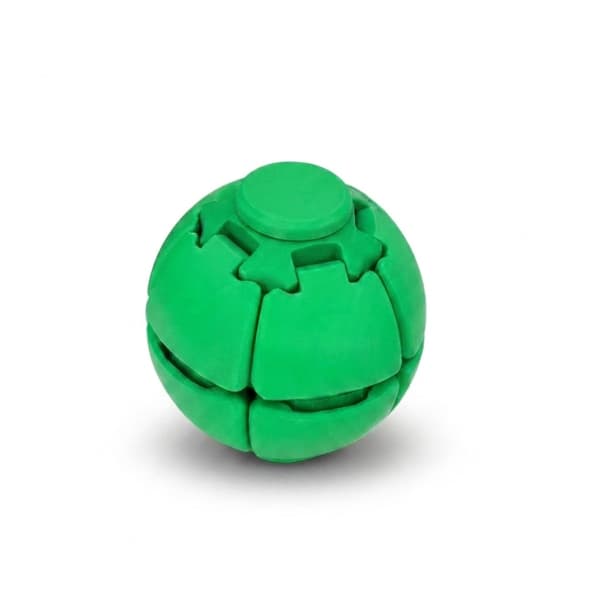Tryck och snurra Fidget Squishy stressbollleksak - HelixCore Grön M