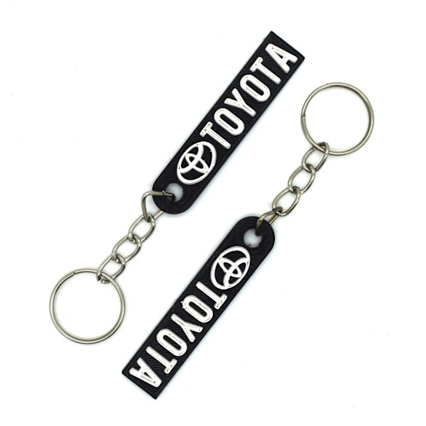 2x Toyota nyckelringstillbehör svart Black 2x