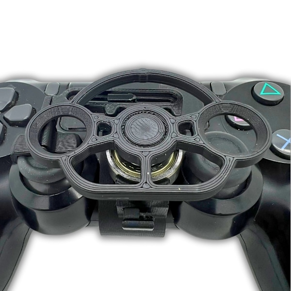Mini gaming hjulstyrning tillbehör för PS4 Controller Svart M