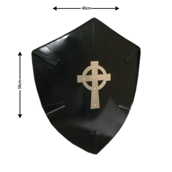 Metal Medieval Cross Viking Shield SWE68 multifärg one size